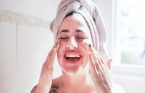 Natural face care routine