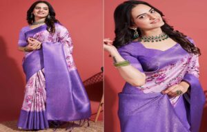 Lavender Saree